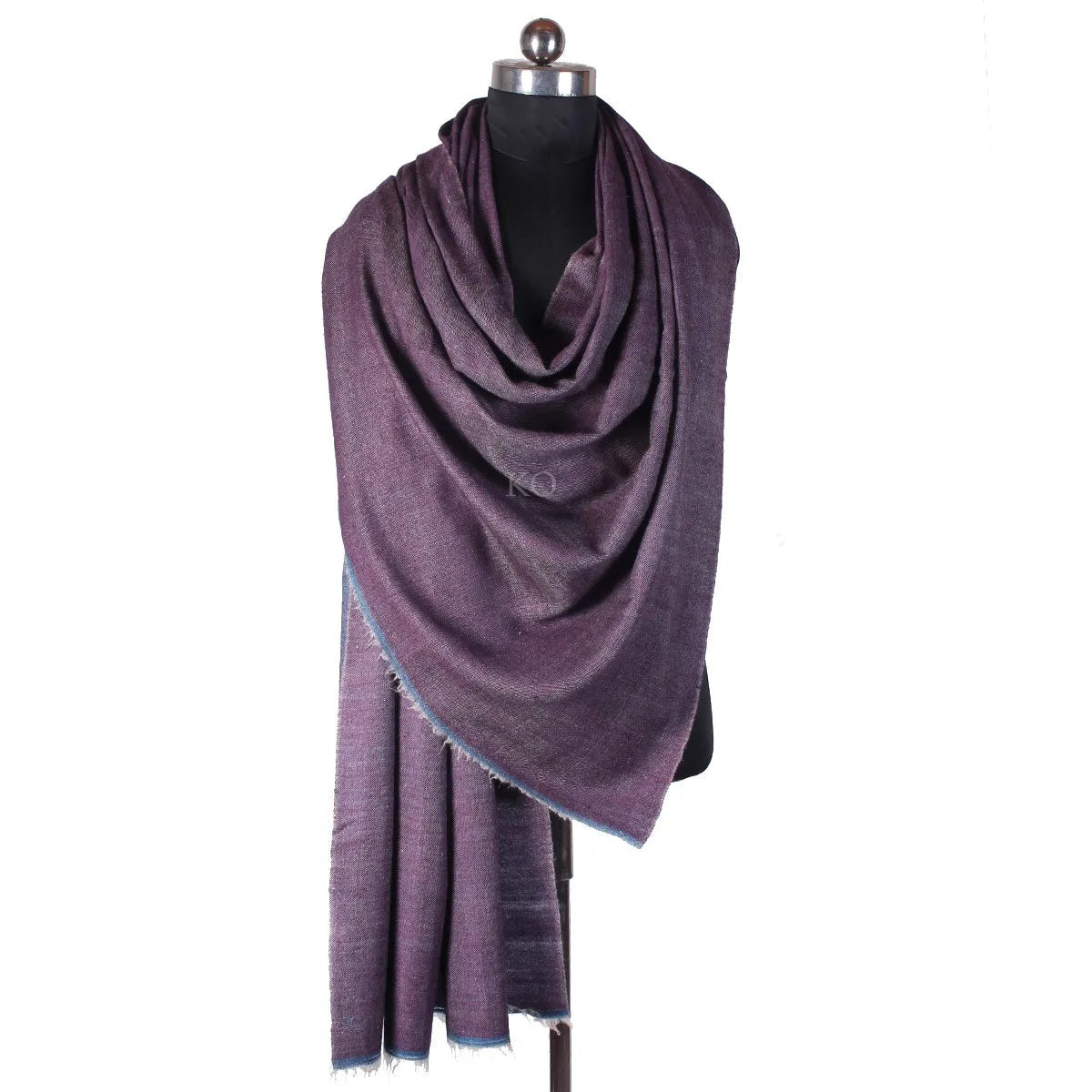 Blue Reversible Cashmere Pashmina Shawl