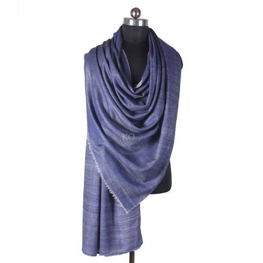 Jeans colour Solid Cashmere Pashmina Shawl