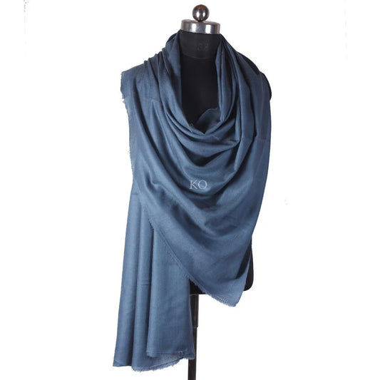 Grey Solid Cashmere Pashmina Shawl