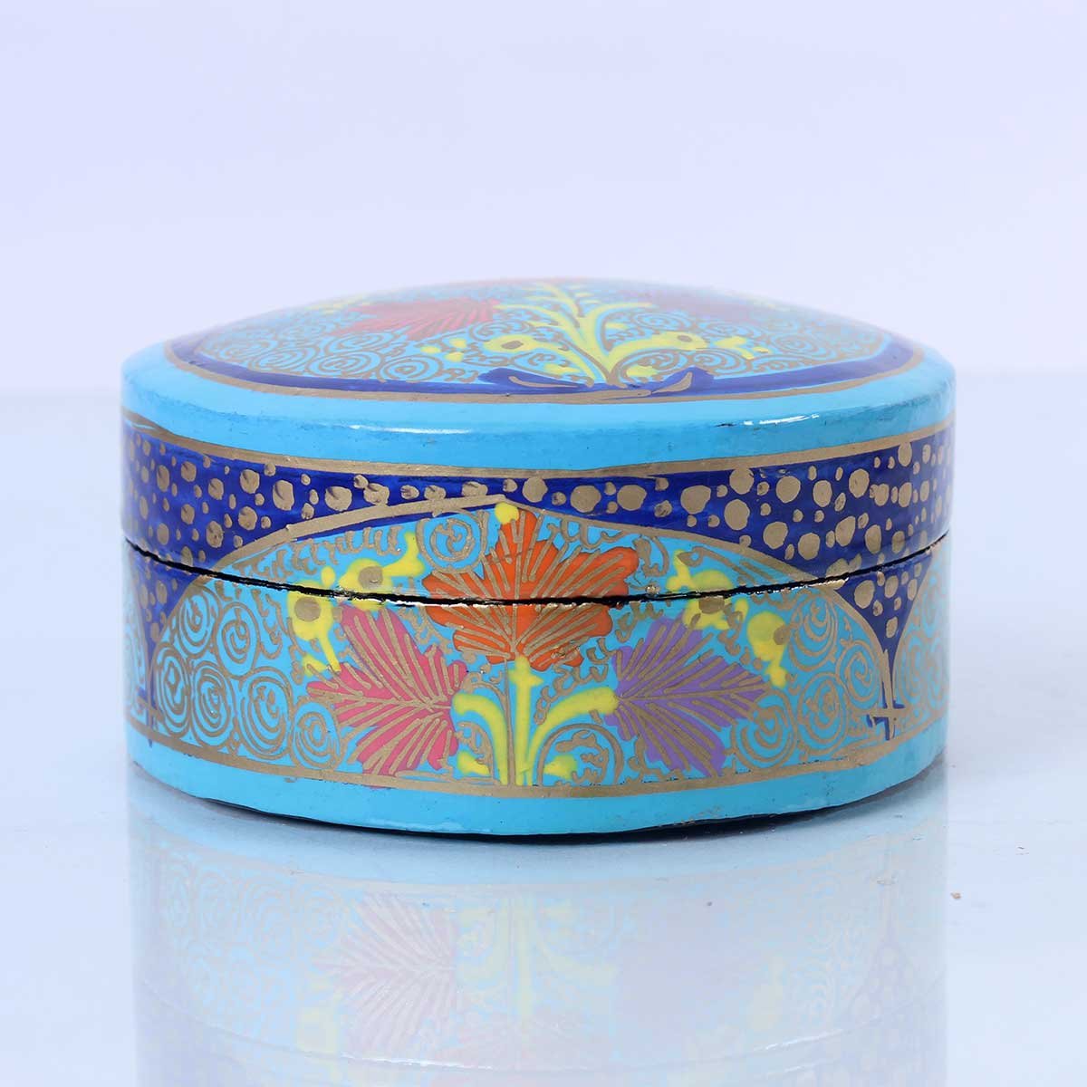 Sky Blue Paper Mache Pin Box