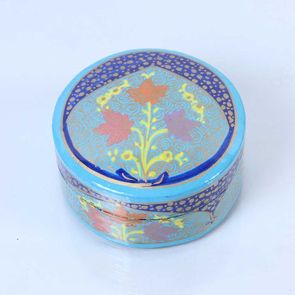 Sky Blue Paper Mache Pin Box