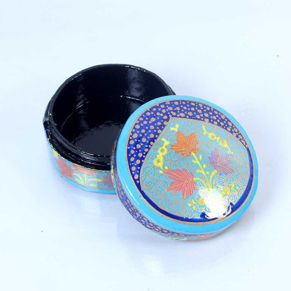 Sky Blue Paper Mache Pin Box