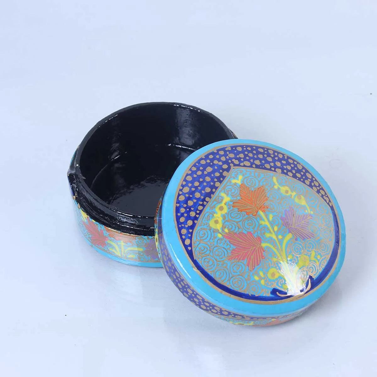 Sky Blue Paper Mache Pin Box