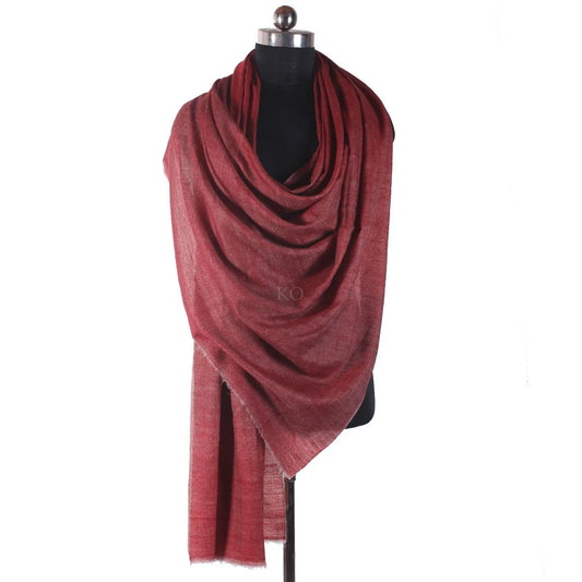 Maroon  Reversible Pashmina Shawl