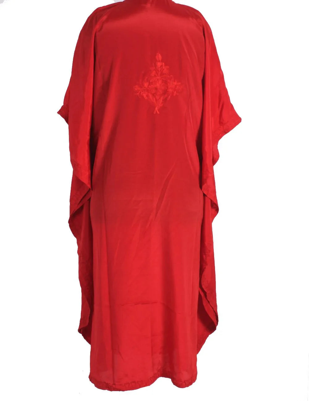 Red Aari Embroidered  Kaftan