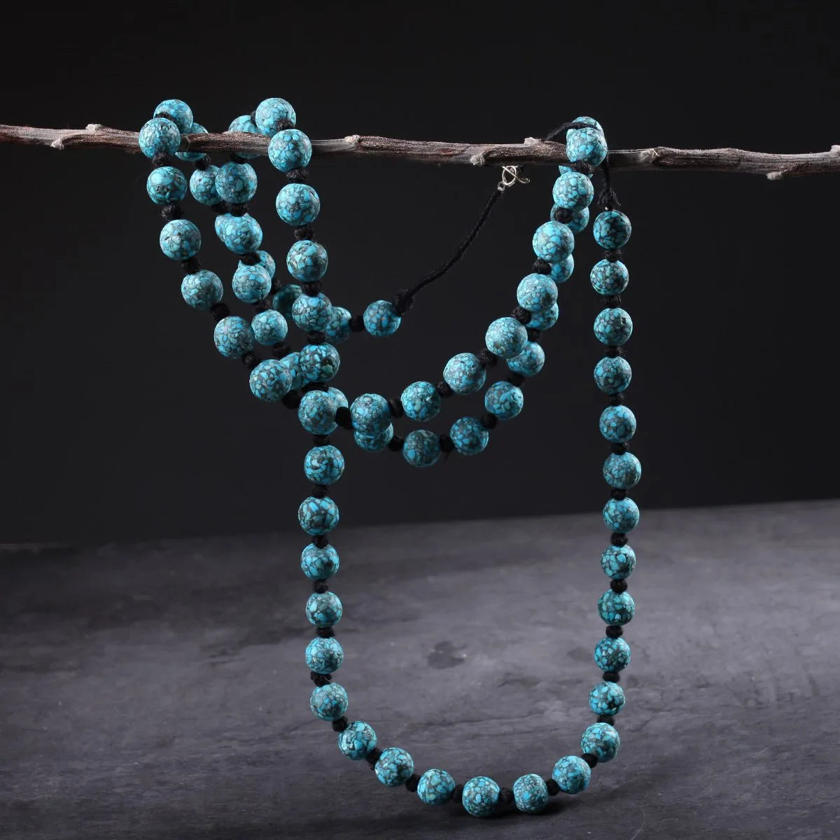 Turquoise Circular Handmade Chain