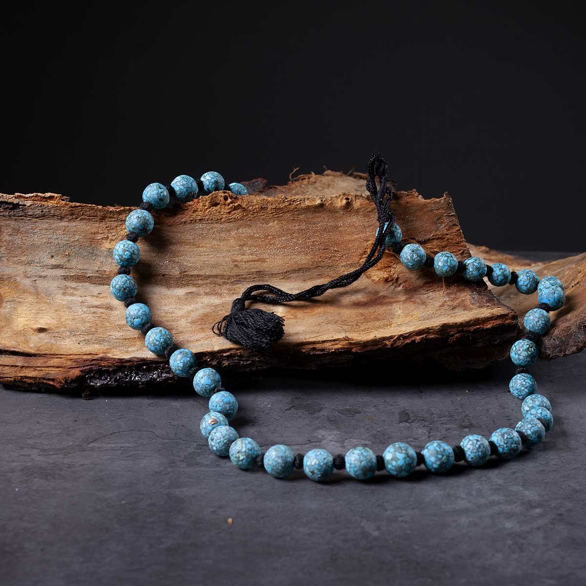 Turquoise Circular Handmade Chain