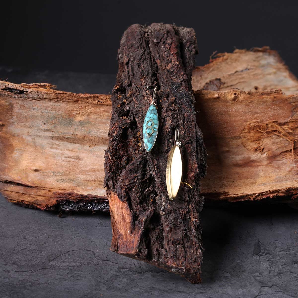 Pointed Handmade Turquoise Earing