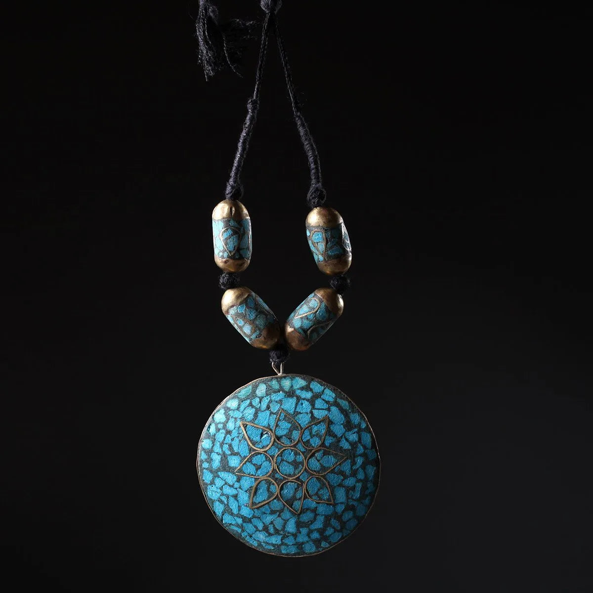 Circular Turquoise Pendent