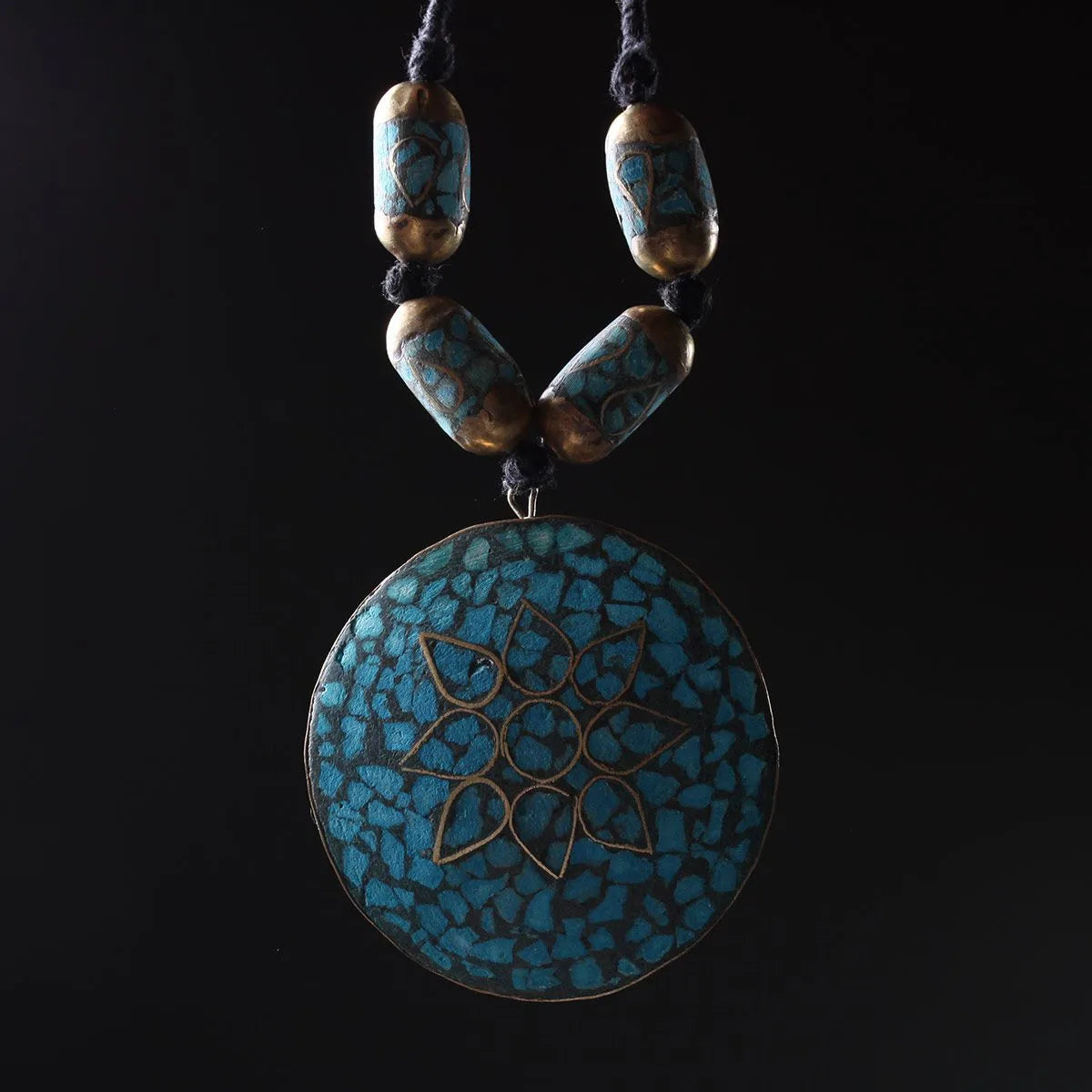 Circular Turquoise Pendent