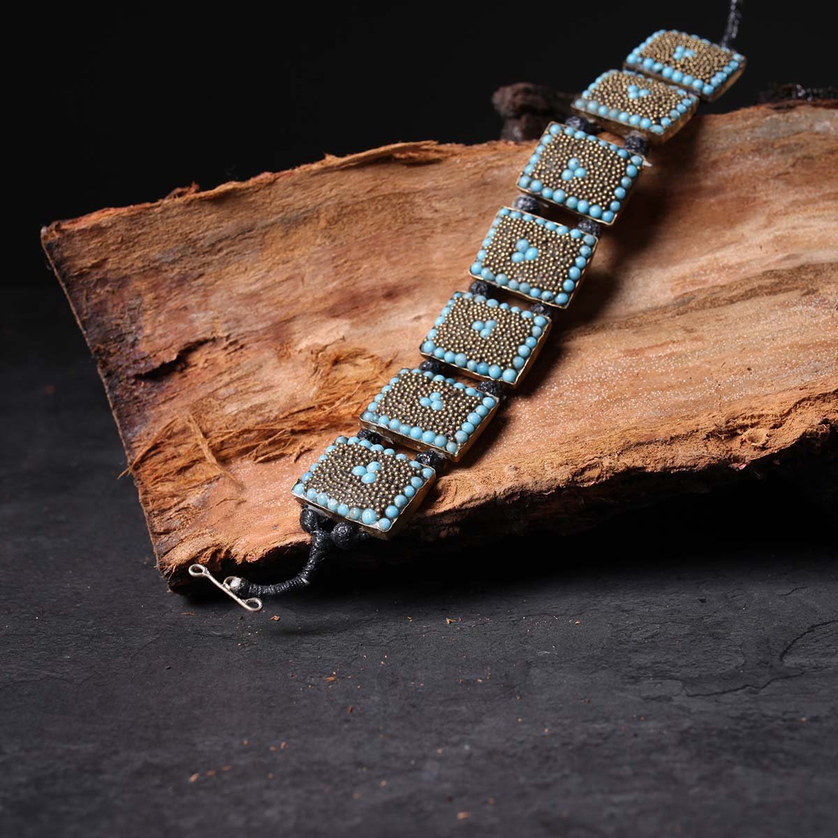 Rectangular Stoned Bracelet