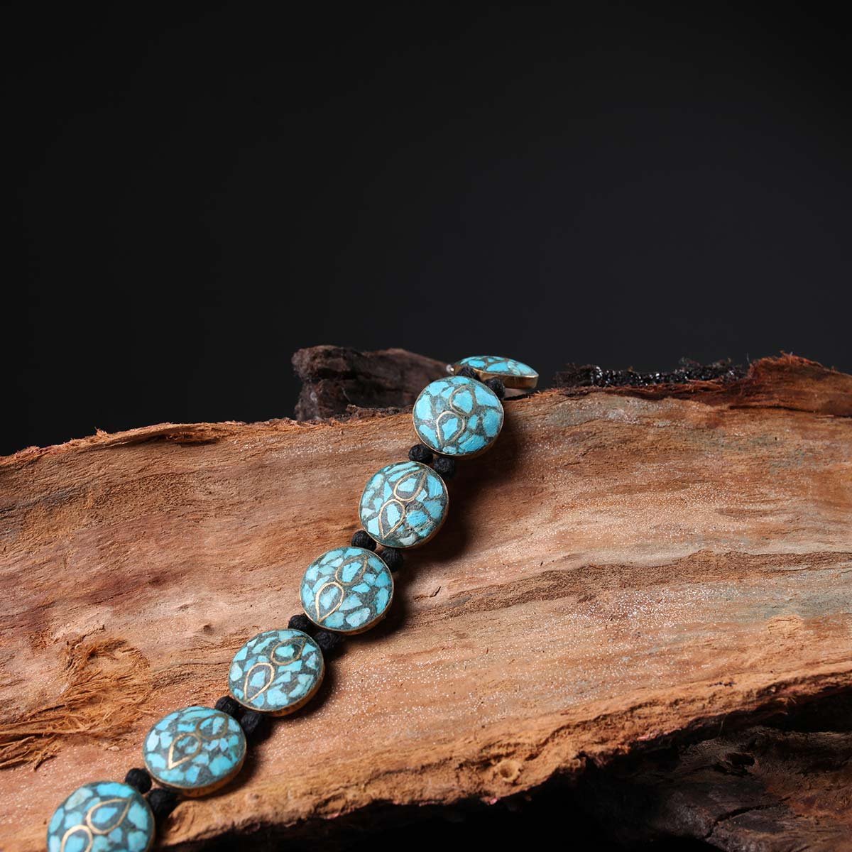 Circular Handmade Turquoise Bracelet