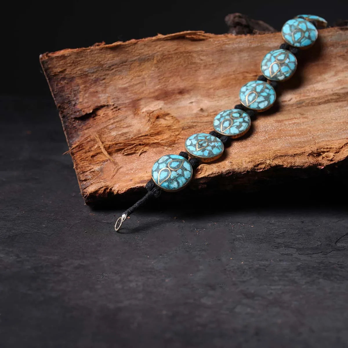 Circular Handmade Turquoise Bracelet