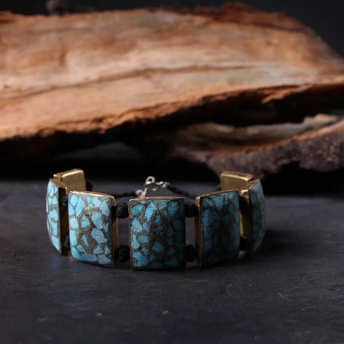 Square Handmade Turquoise Bracelet