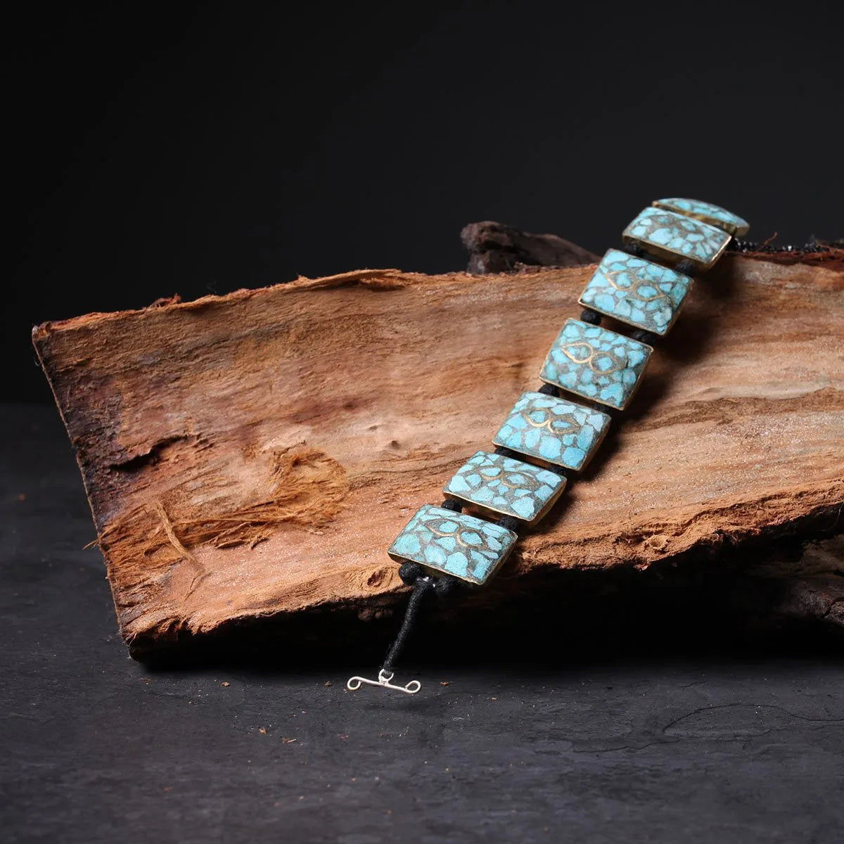 Square Handmade Turquoise Bracelet