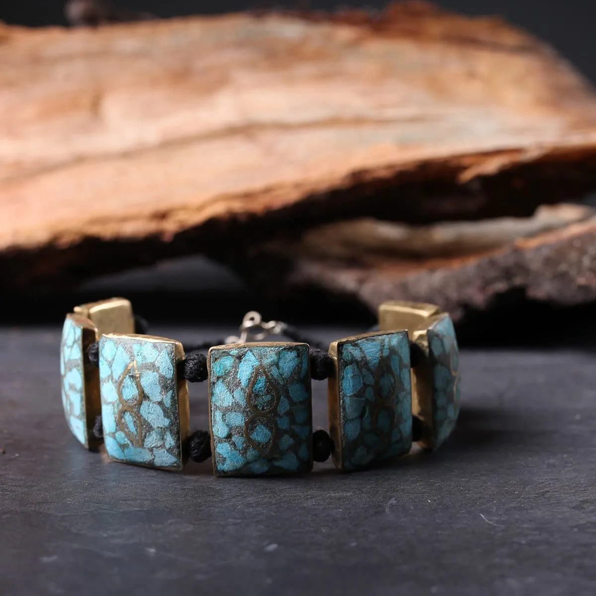 Square Handmade Turquoise Bracelet