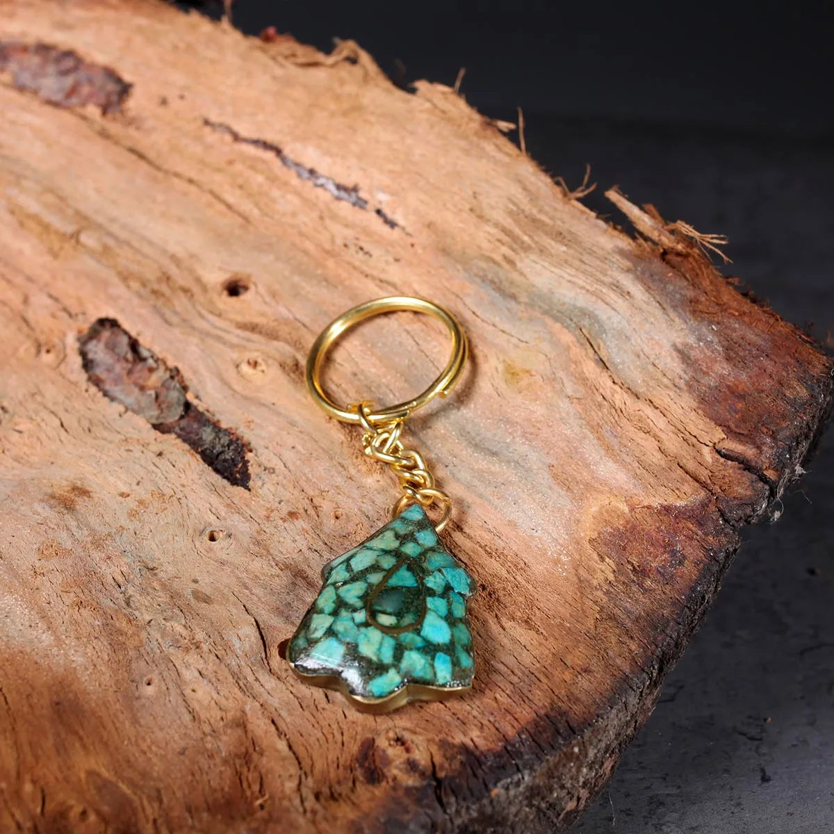 Handmade Turquoise Key Chain