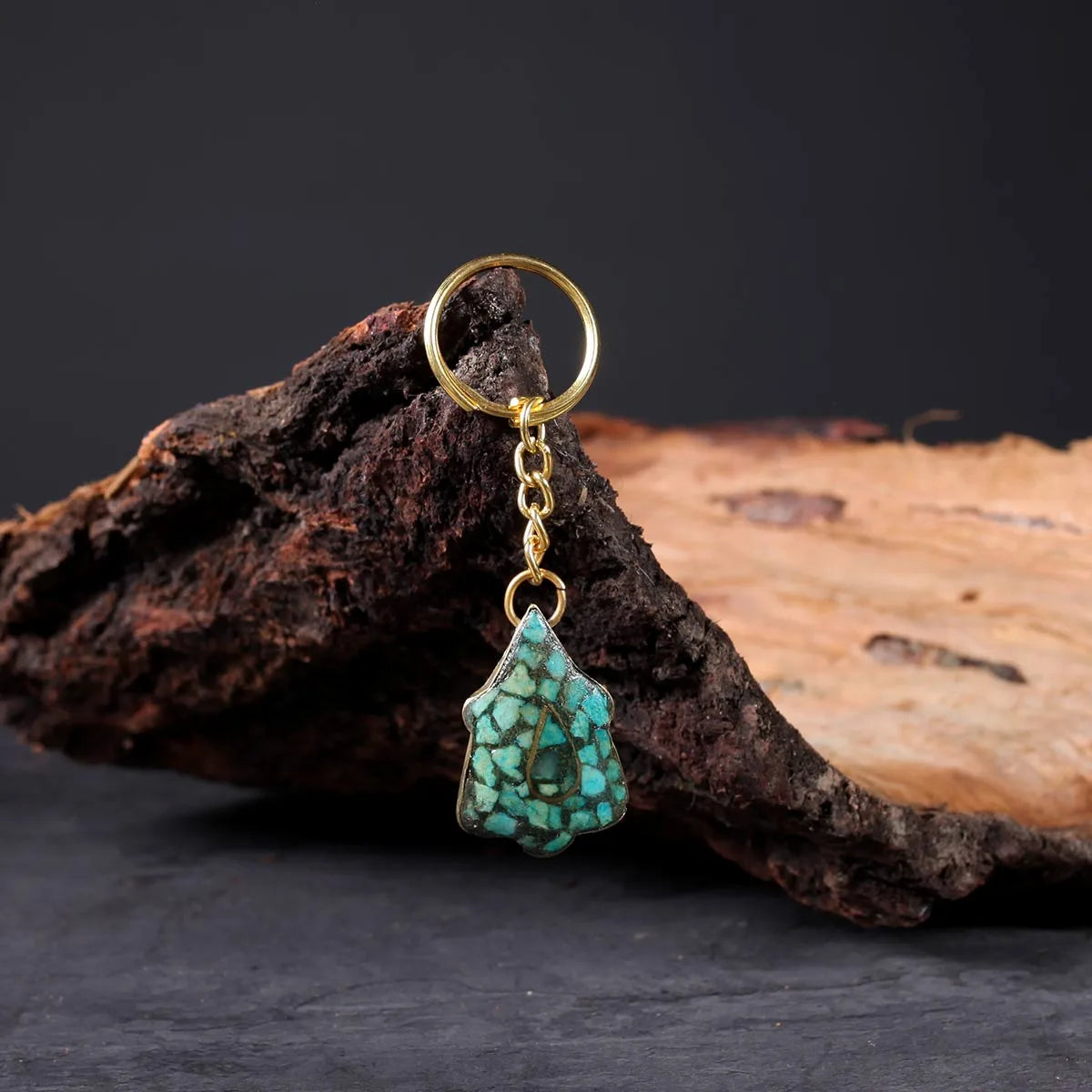 Handmade Turquoise Key Chain