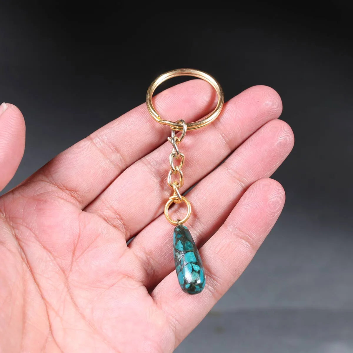 Handmade Turquoise Key Chain