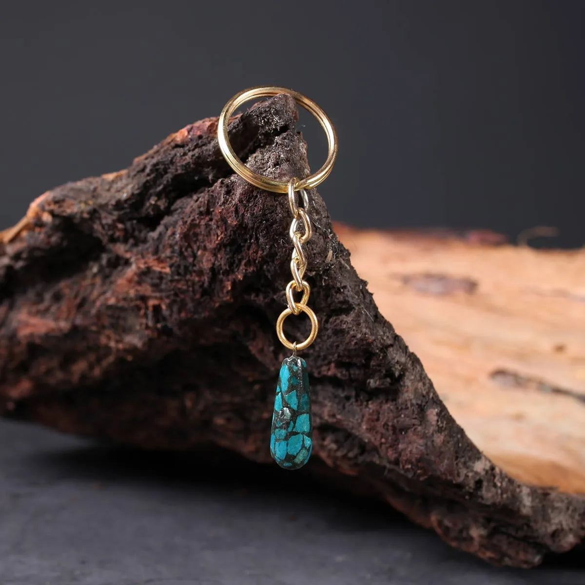 Handmade Turquoise Key Chain