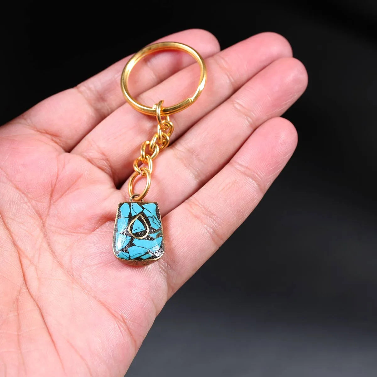 Handmade Turquoise Key Chain