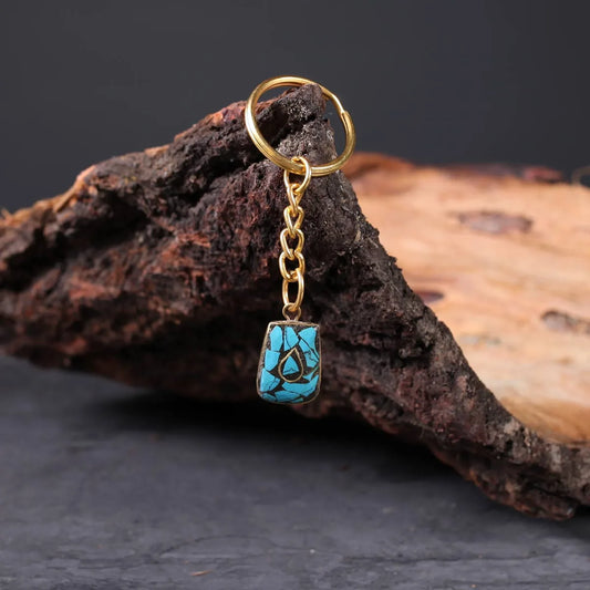 Handmade Turquoise Key Chain