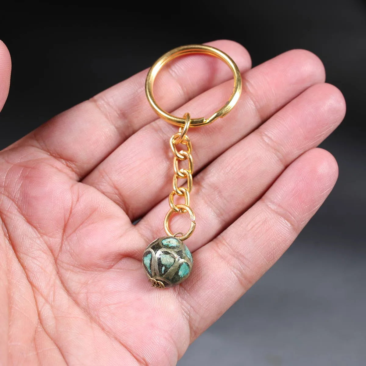 Handmade Turquoise Key Chain