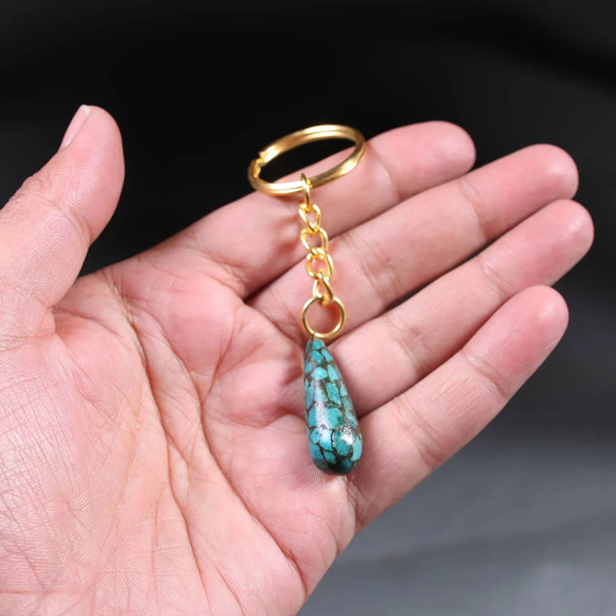 Handmade Turquoise Key Chain