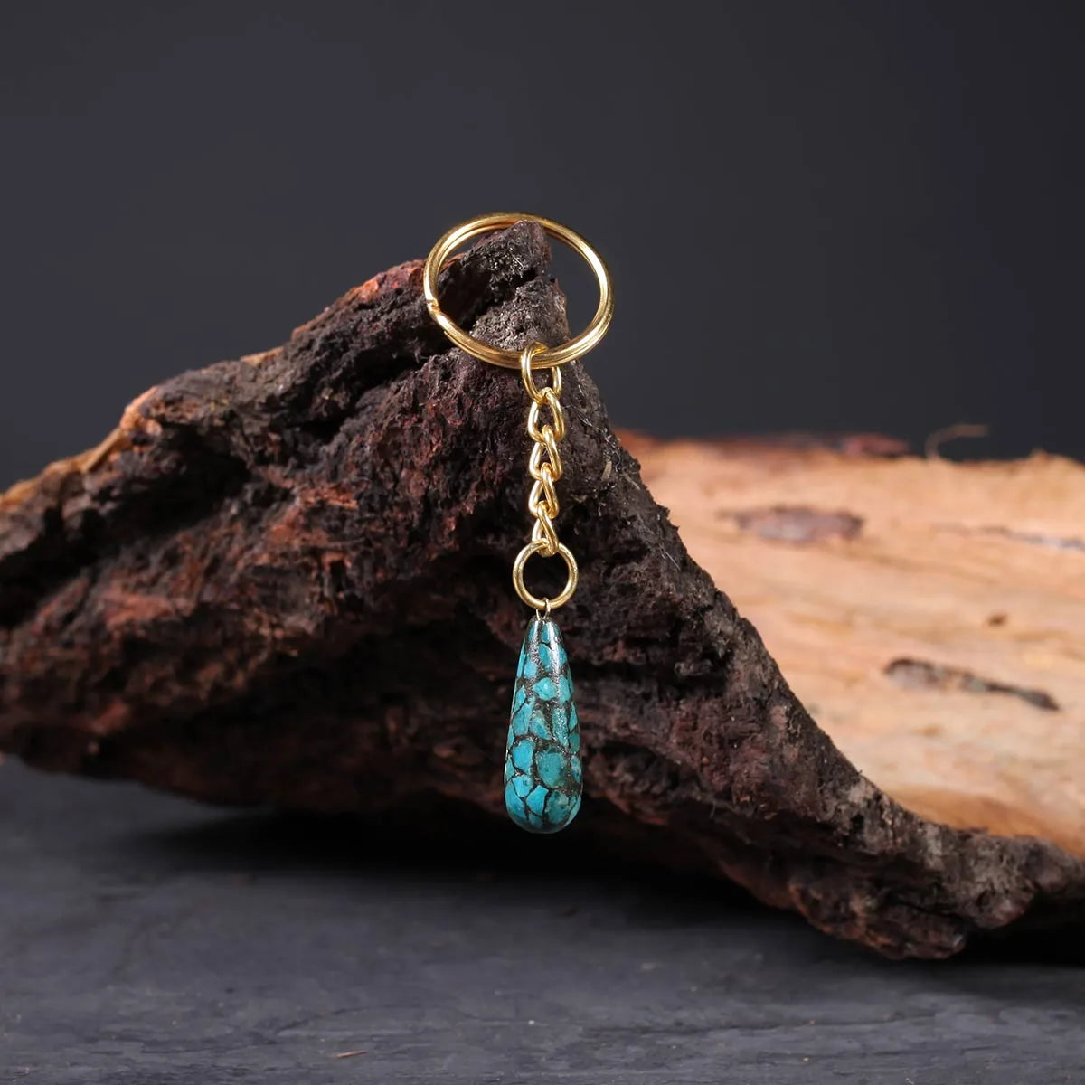 Set of 3 Handmade Turquoise Key Chain