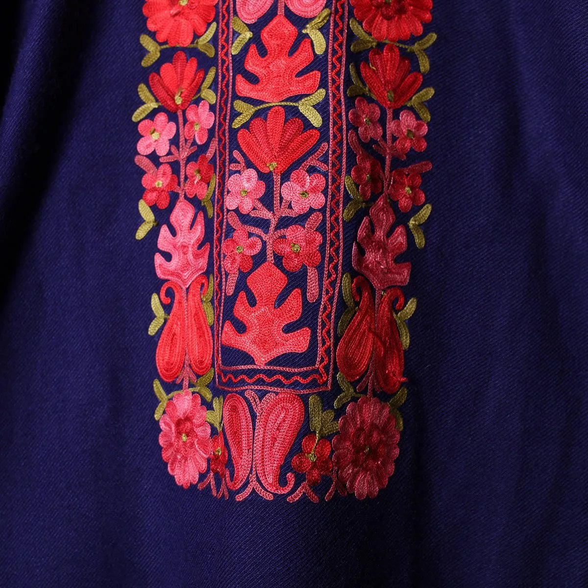 Blue Aari Embroidered Pheran