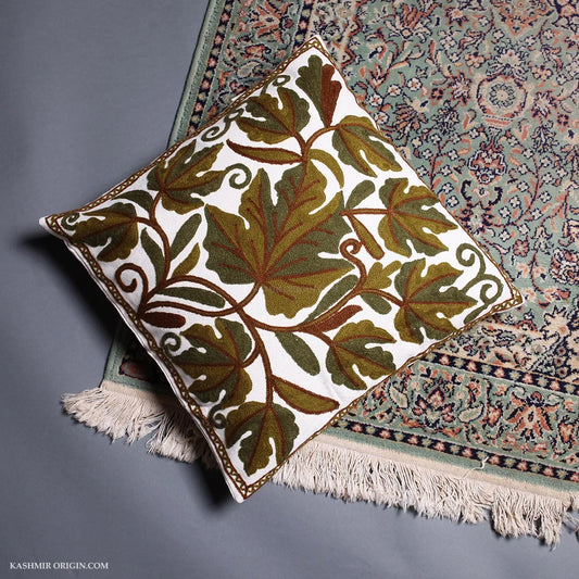 Dusuit Chinar Design Aari<br>  Embroidered Cushion Cover 6pc Set