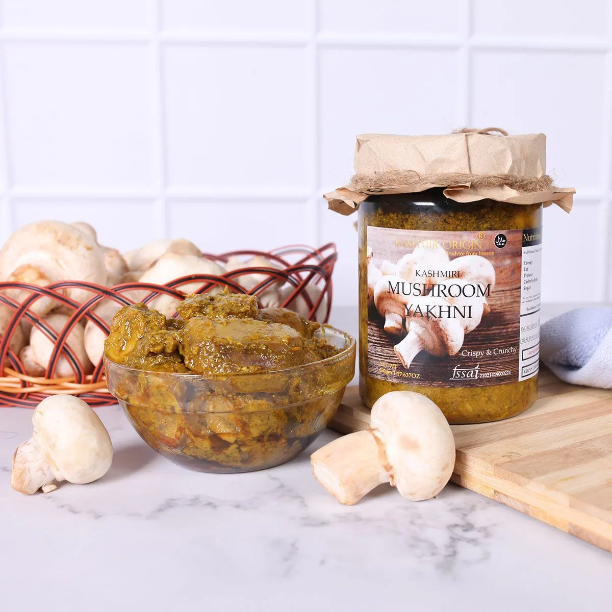 Kashmiri Mushroom Yakhni Pickle