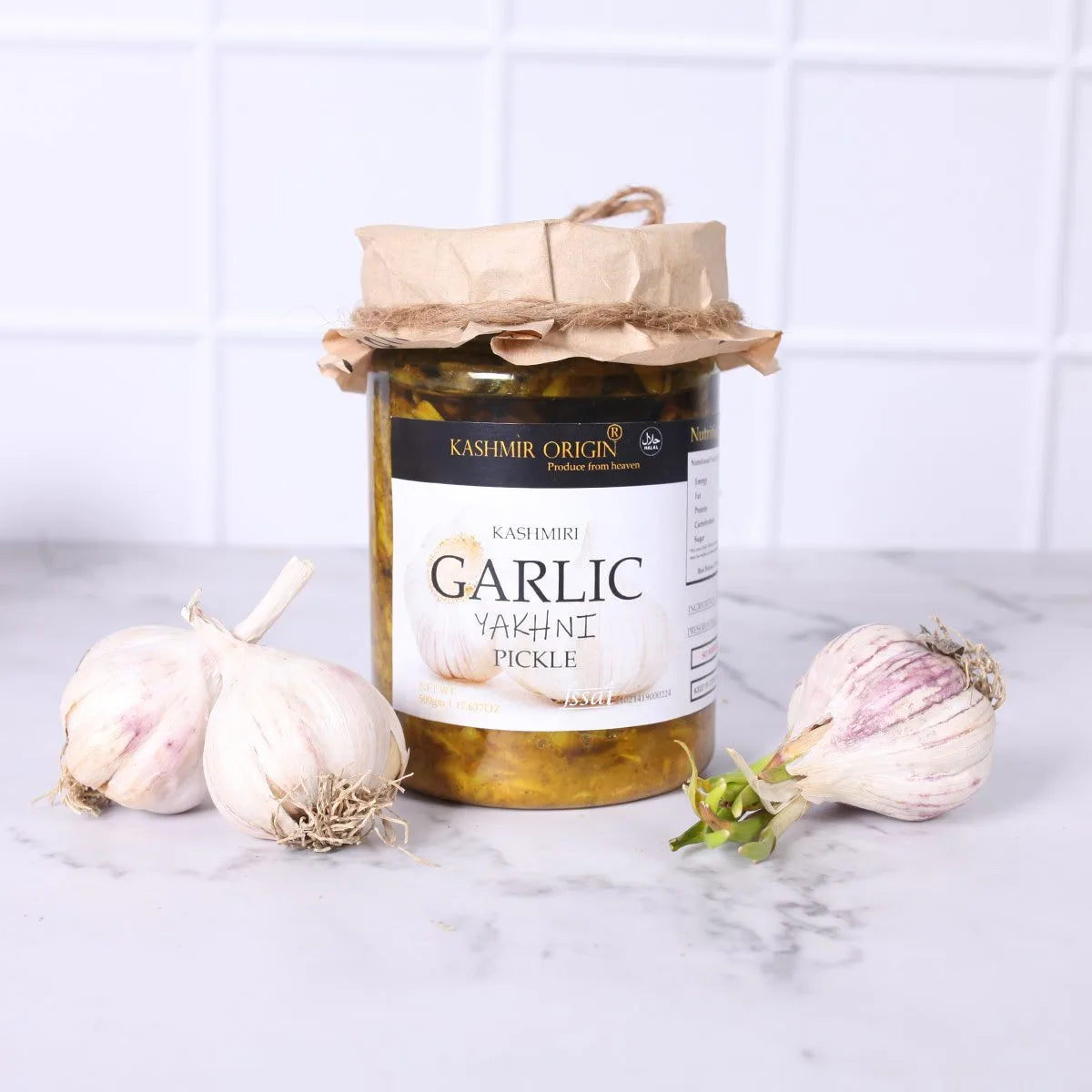 Kashmiri Garlic Yakhni Pickle