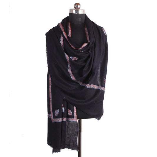 Haashi Bootidar Sozni Embroidered Cashmere Pashmina Shawl