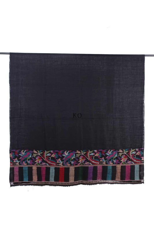 Men's Black Kani Paldar Pashmina Shawl