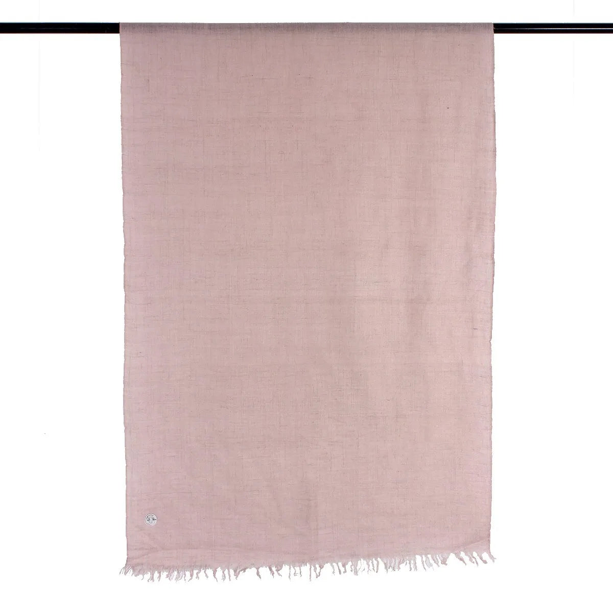 GI CERTIFIED LIGHT ROSE PINK SOLID CASHMERE PASHMINA SHAWL