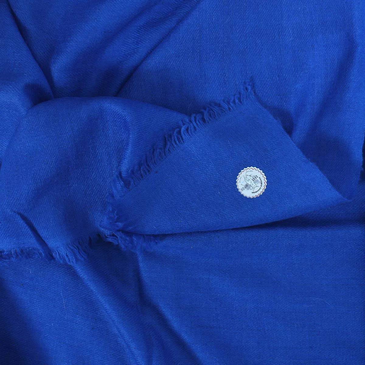 GI BERRY BLUE SOLID PASHMINA STOLE