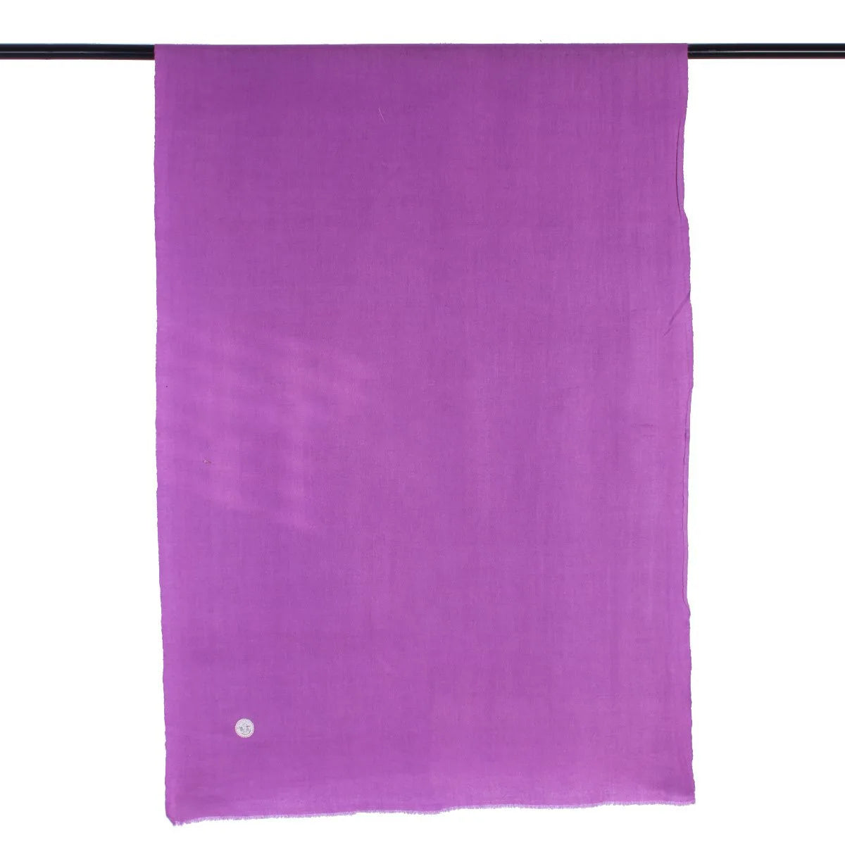 GI CERTIFIED VIOLET SOLID CASHMERE PASHMINA STOLE