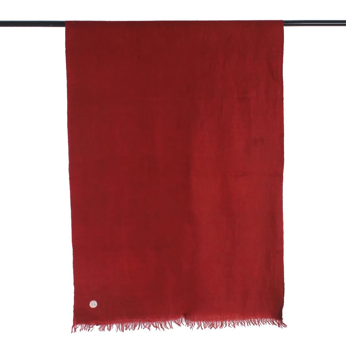 GI BERRY MAROON SOLID PASHMINA SHAWL