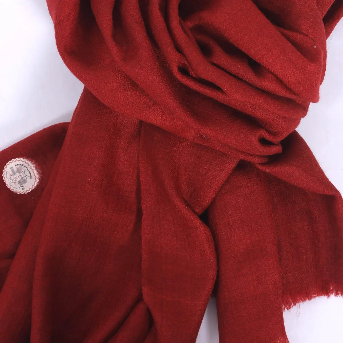 GI BERRY MAROON SOLID PASHMINA SHAWL