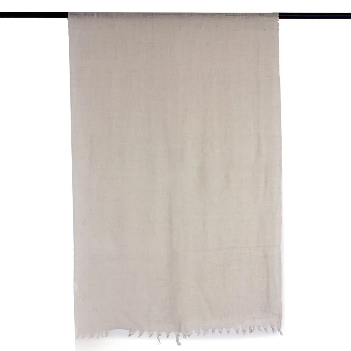 GI CERTIFIED PURE WHITE CASHMERE PASHMINA SHAWL