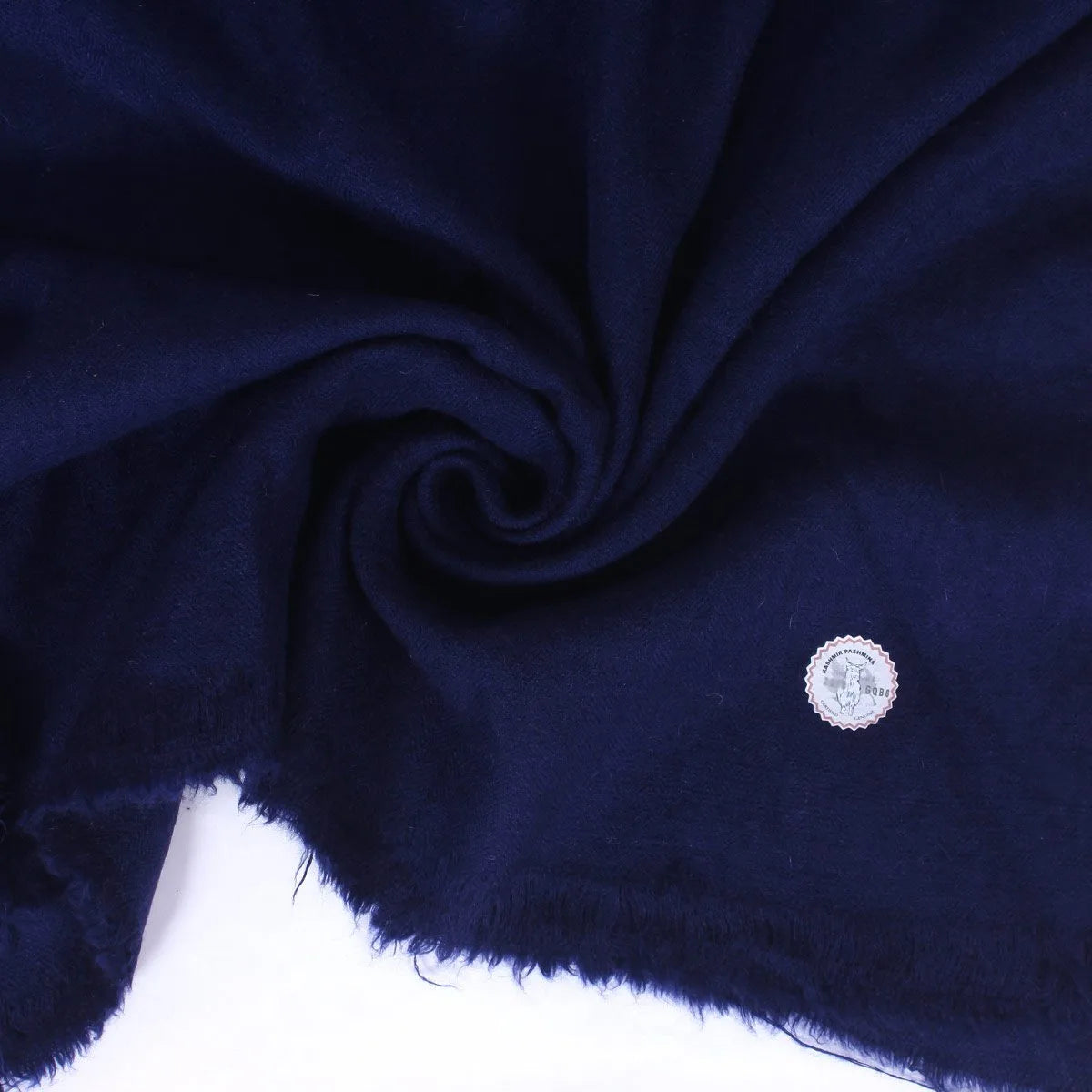 GI CERTIFIED NAVY BLUE CASHMERE PASHMINA STOLE