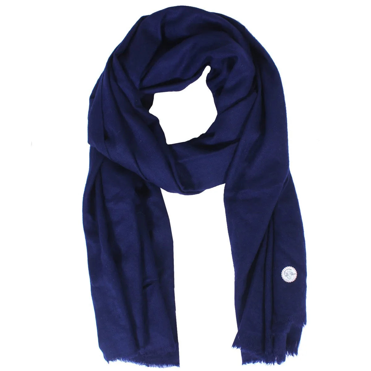 GI CERTIFIED NAVY BLUE CASHMERE PASHMINA STOLE