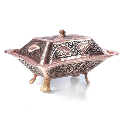 Copper Butter Pot Pasley Design