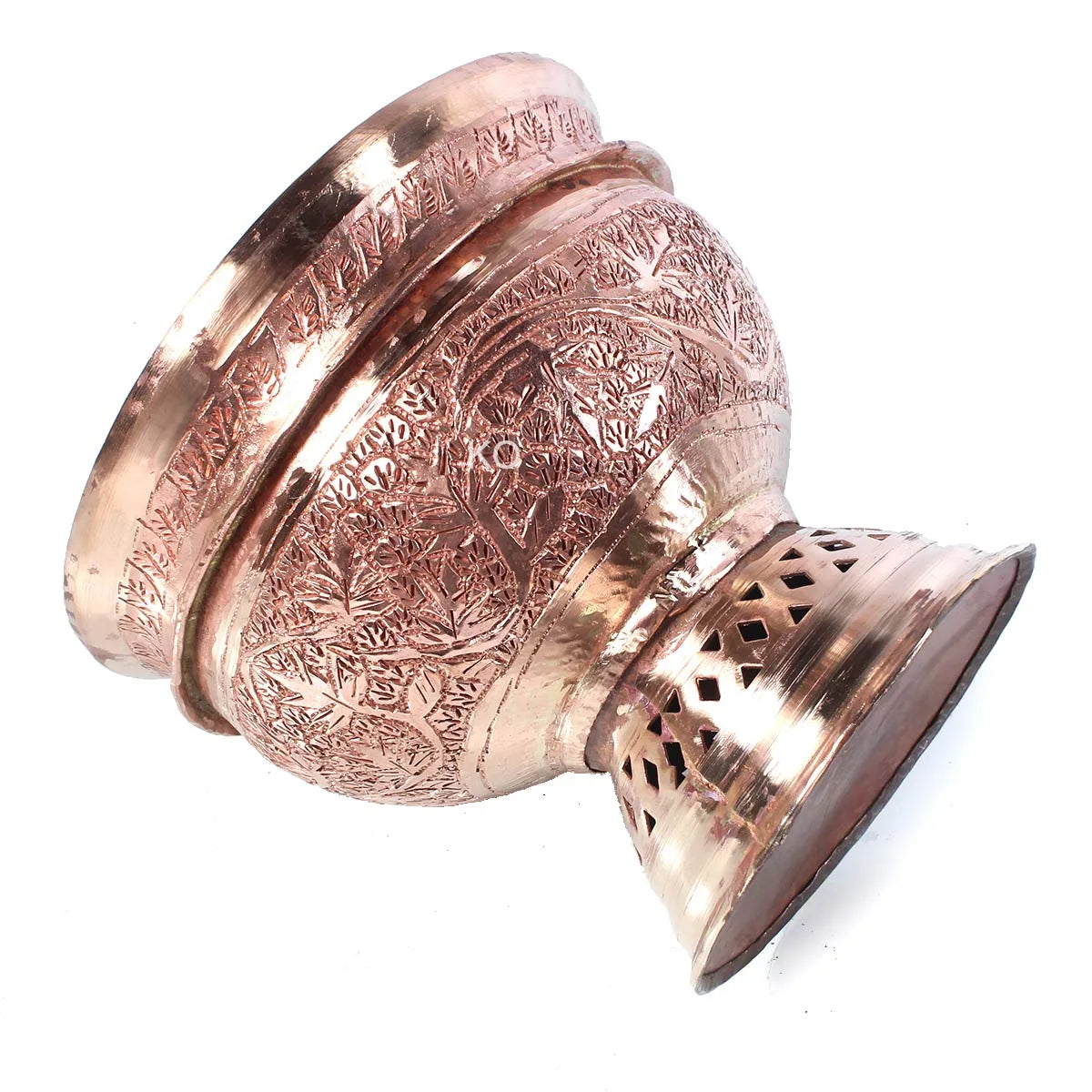 Gold Hued Copper Kenz | Big Bowl | Hand Engraved