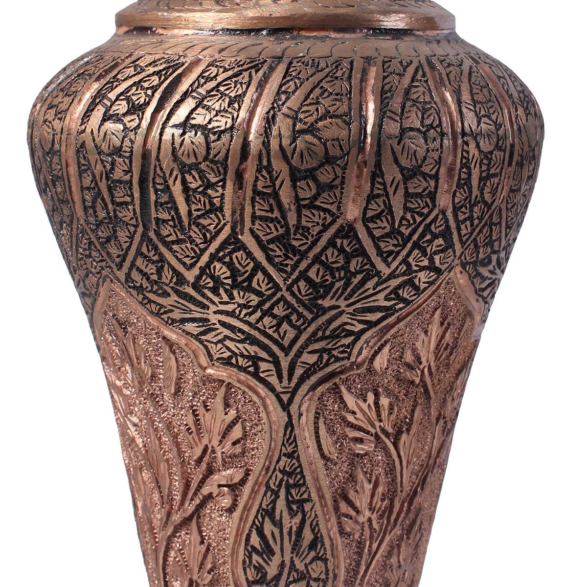 Kandkaer Copper Flower Vase | Set of 2 | Hand Engraved