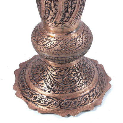 Kandkaer Copper Flower Vase | Set of 2 | Hand Engraved