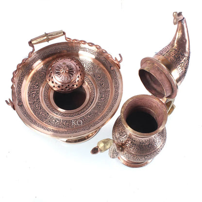 Kandkaer Copper Taish & Naair | Big Size | Hand Engraved