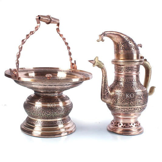 Kandkaer Copper Taish & Naair | Big Size | Hand Engraved