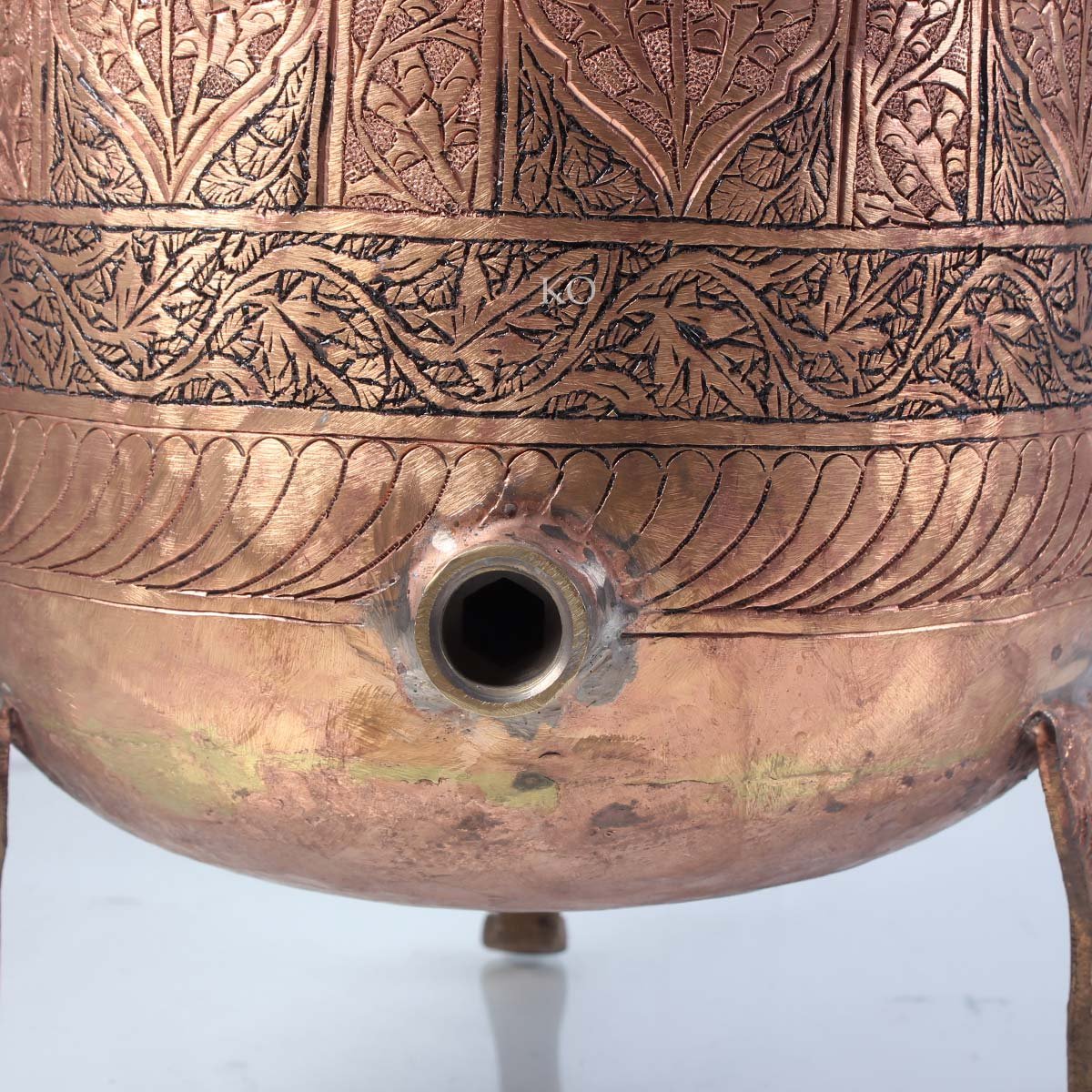 Kandkaer Copper Water Dispenser| Intricate Design| Hand Engraved